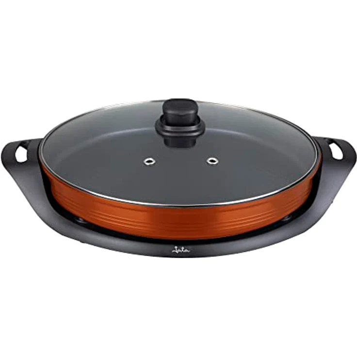 Jata JEPE1639 Elektrische Paella-Pfanne, antihaftbeschichtet, 38 cm Durchmesser, 5 cm Tiefe, 2000 W, gleichmäßige Wärme – Bild 1