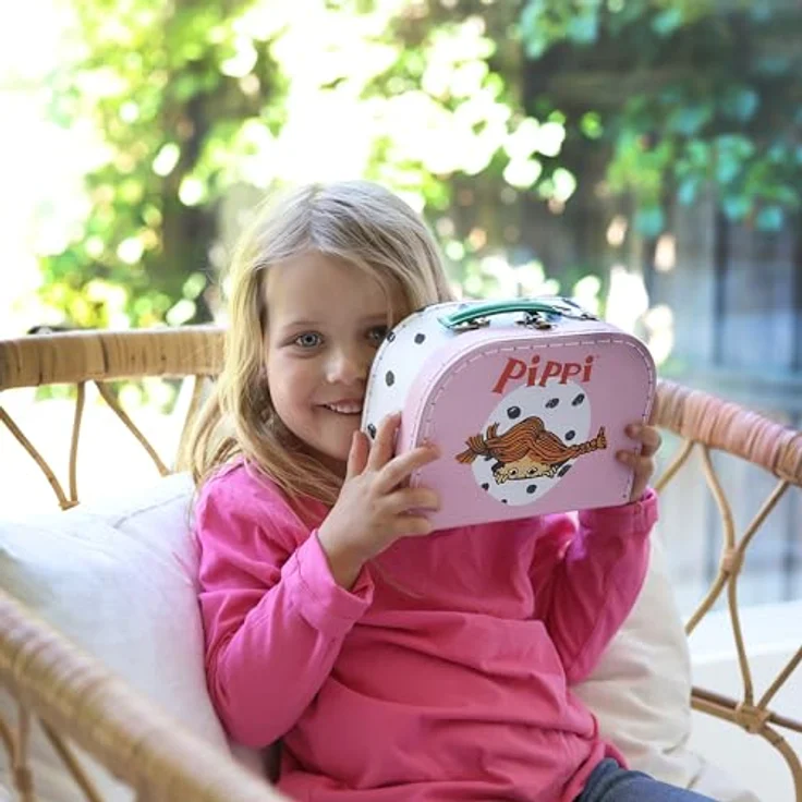 Pippi Langstrumpf Kinderkoffer Kinderkoffer Pippi Langstrumpf, verspielter Koffer mit beliebten Illustrationen – Bild 6