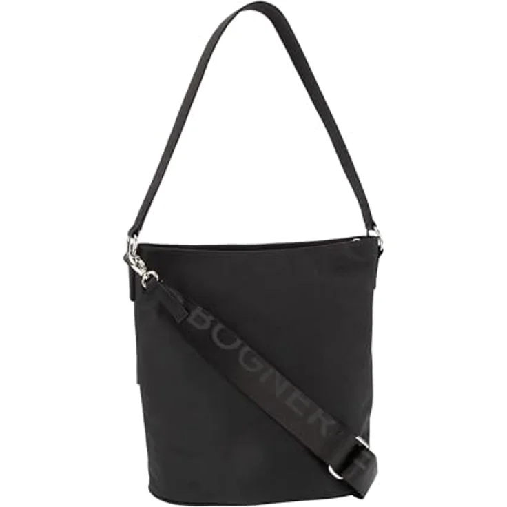 Bogner Maxon Schultertasche, 24 cm schwarz aus 100% Nylon, kompakt und stylish – Bild 3