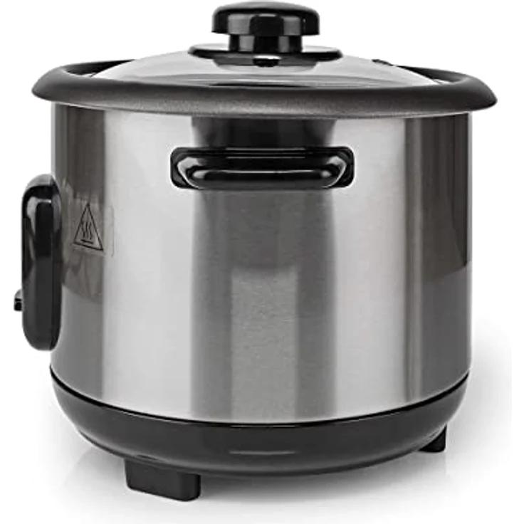 Nedis KARC110AL Reiskocher, 1 l, 400 W, Antihaftbeschichtung, Herausnehmbare Schüssel, Automatische Abschaltung, silber – Bild 9