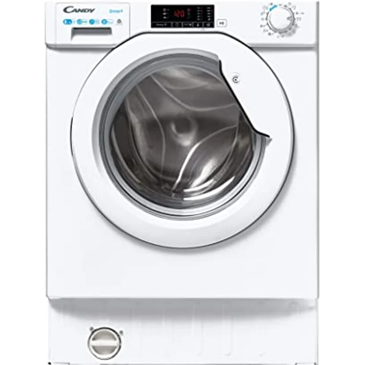Candy CBD 485D1E/1-S Waschtrockner Integriert Frontlader Weiß E, Waschtrockner, Weiss – Bild 1