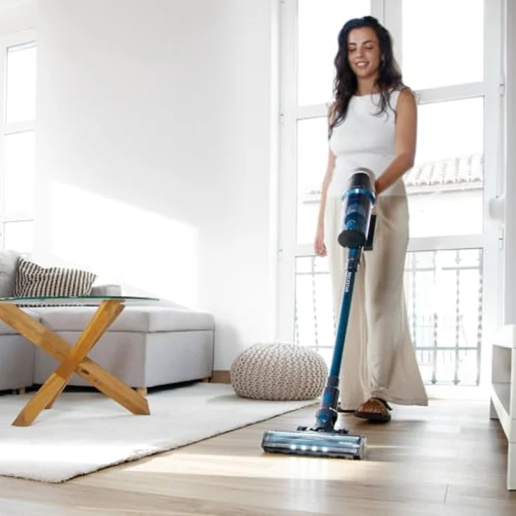 Cecotec Conga Rockstar RS50, Kabelloser Stabstaubsauger mit 400 W, 60 Minuten Akkulaufzeit, schwarz-blau, 0,5 l Staubbeutel – Bild 15