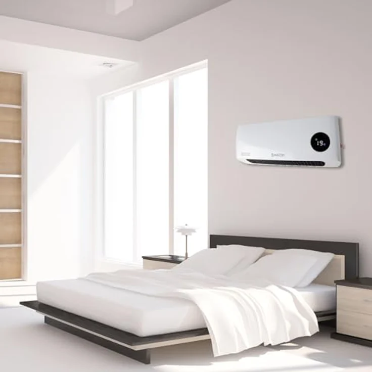 MalTec Keramik-Heizlüfter zur Wandmontage mit Fernbedienung PT3800Wt | Schnellheizer | Frostschutzfunktion | Geeignet für Zuhause Badezimmer – Bild 5