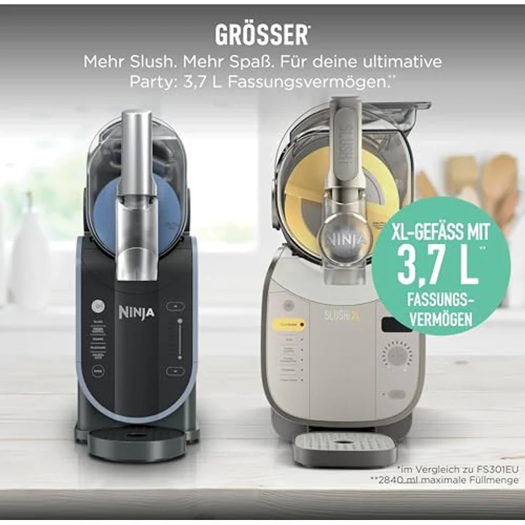 Ninja SLUSHi XL Slush-Eismaschine mit SlushAssist-Technologie, 3,7 l Fassungsvermögen, Mokka FS601EUBR – Bild 4