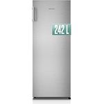 Heinrich´s HEINRICHS freistehender Kühlschrank 242L, Vollraumkühlschrank, LED-Beleuchtung, Standkühlschrank mit 5Glasablagen+1Gemüsefach+4 Türablagen, Türanschlag wechselbar, leise 40dB, (inox)