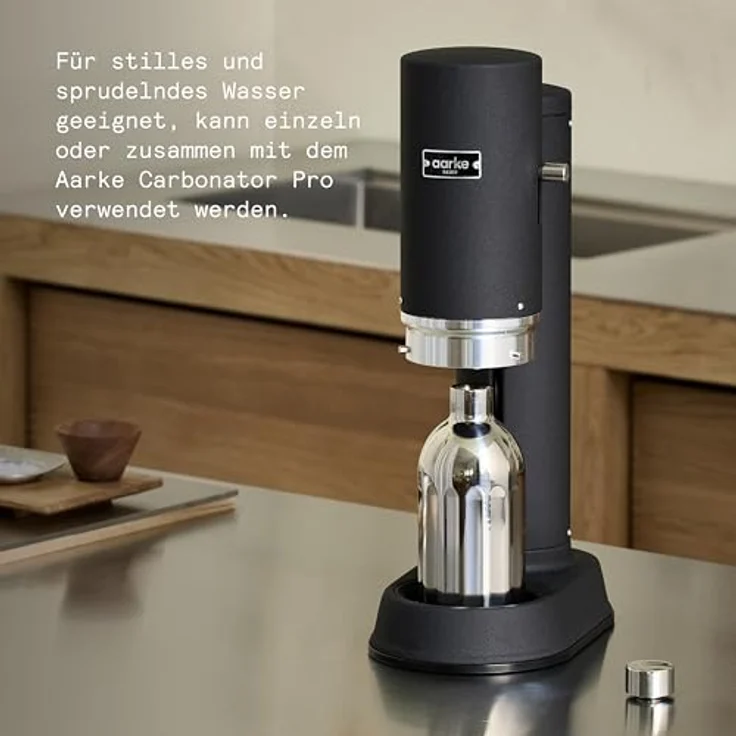 aarke To-Go-Flasche, Edelstahl Trinkflasche 800ml, Doppelwandig & vakuumisoliert, auslaufsicher, spülmaschinenfest, kompatibel mit Carbonator Pro – Bild 3