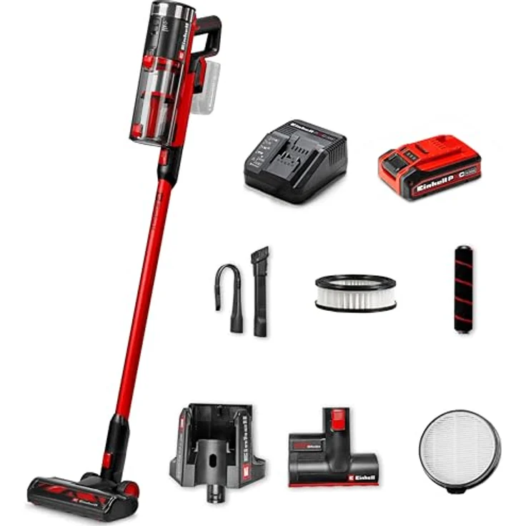 Einhell Akku-Stielstaubsauger TE-SV 18/270 Li BL Kit, kabelloser Handstaubsauger mit hoher Saugkraft – Bild 1
