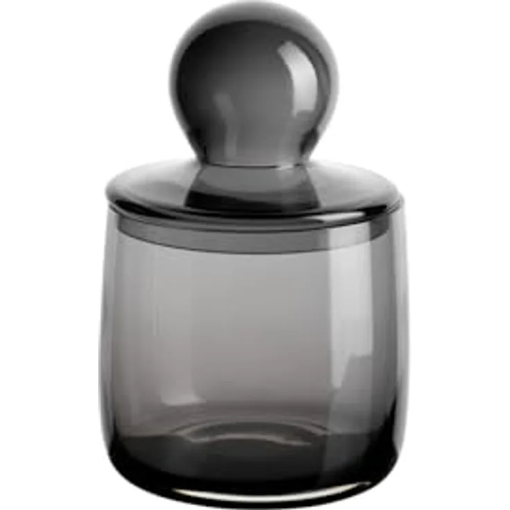 ASA Sarabi Dose mit Deckel, Vorratsdose aus Glas, grau, 1,4l, 21,2 cm