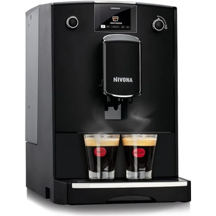 Nivona Kaffeevollautomat NICR690 NICR 690 mattschwarz/chrom mattschwarz chrom schwarz – Bild 4