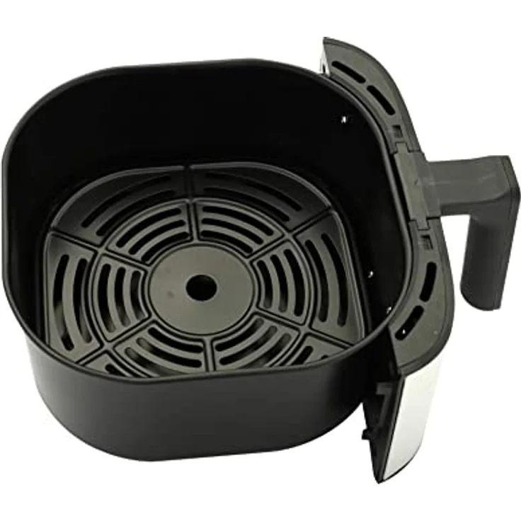 DESKI Heißluftfritteuse 5 Liter Edelstahl schwarz 1450 Watt Touch Display – Bild 4