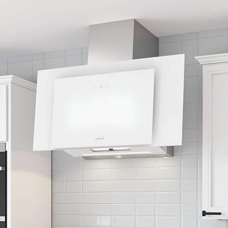 CATA Thalassa Pro 80 GWH, Dunstabzugshaube mit 640 m³/h, digitaler Steuerung, Timer und LED-Beleuchtung, weiß – Bild 6