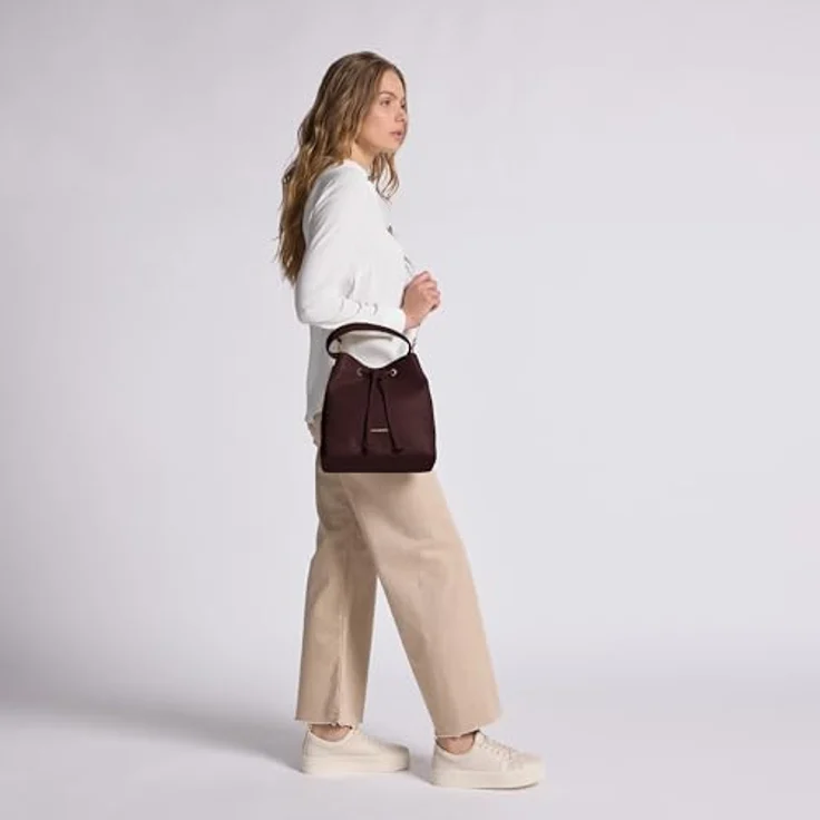 Lazarotti Bologna Leather Beuteltasche, Leder 25 cm mit verstellbarem Umhängeriemen und Innenfächern für optimale Organisation – Bild 2