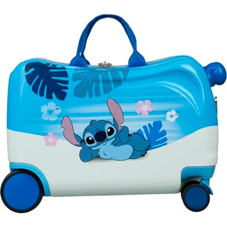 Lilo & Stitch Reise-Trolley Ride-on Koffer, handgepäcktauglich mit Sitzfunktion und geräumigem Innenfach – Bild 3