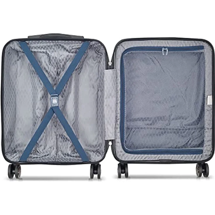 DELSEY PARIS Meteor Kabinenkoffer, schmal, 4 Doppelrollen, 55 cm, TSA-Schloss, Purpur-08 (violett) – Bild 5