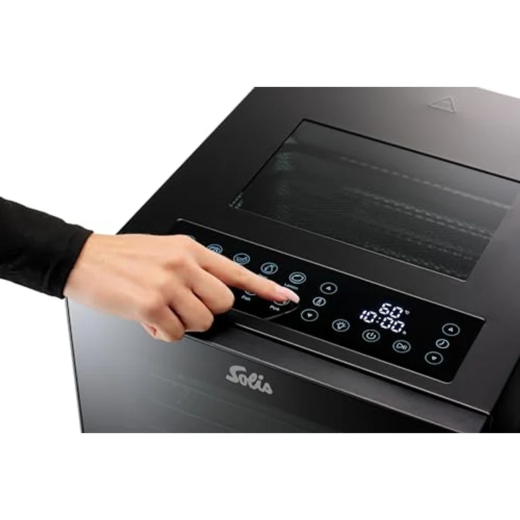SOLIS OF SWITZERLAND VitaDry Dörrautomat Typ 8210, 850 W, 8 Etagen, Edelstahlgitter, Touchdisplay mit 10 Programmen – Bild 3