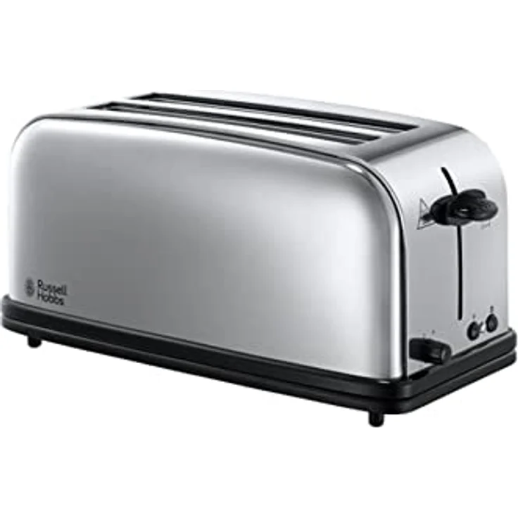 Russell Hobbs 23520-56 2-Schlitz-Langschlitz Victory Toaster (2 extra breite Langschlitzkammern für 4 Toastscheiben, inkl. Brötchenaufsatz, 6 einstellbare Bräunungsstufen und Auftaufunktion, 1600W) – Bild 2