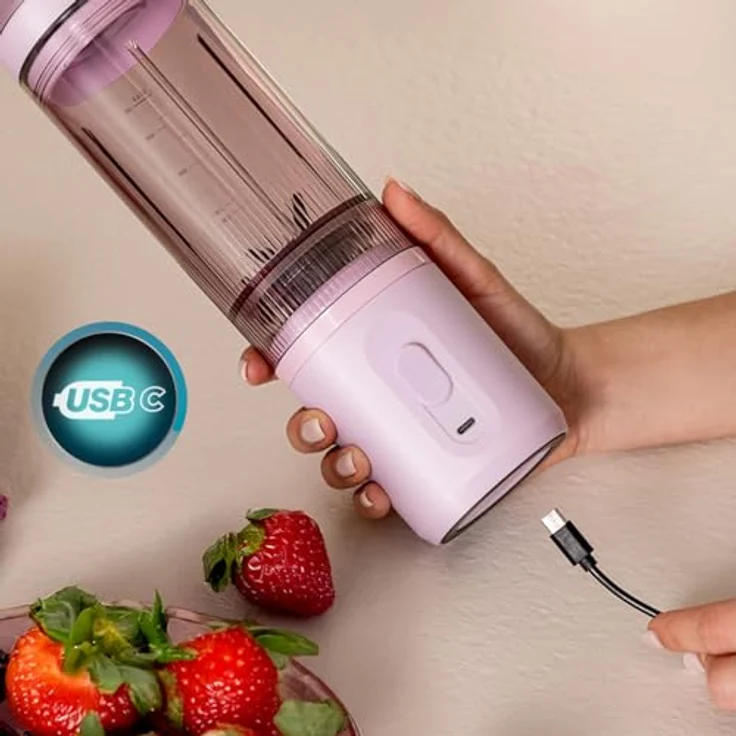 Cecotec Personal Blender Power Titanium Shake2Go Candy, 180 W, BPA-freier 600 ml Tritan-Becher, 3 Automatikprogramme, kompakt und tragbar – Bild 12