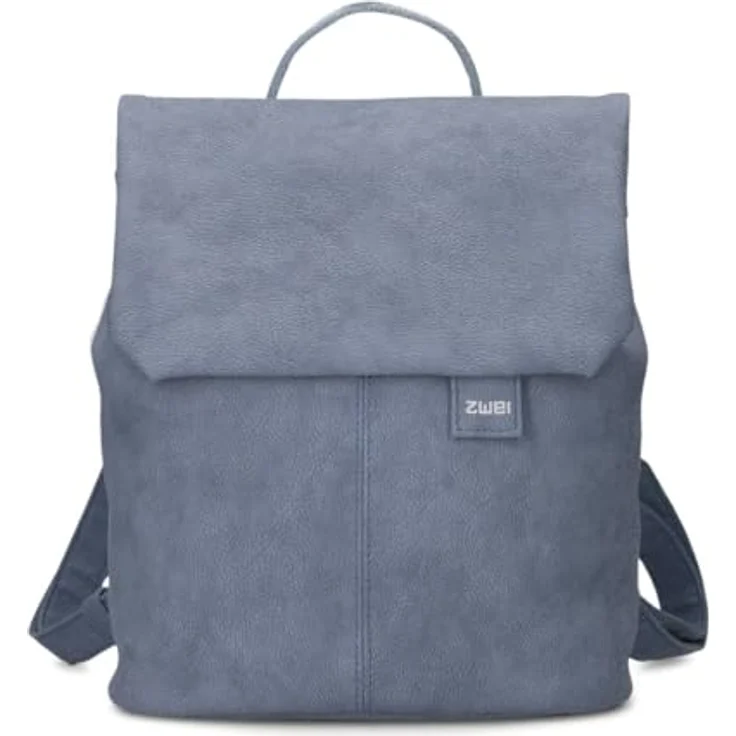 Zwei Mademoiselle.M City Rucksack, 29 cm, blau, 100% Polyurethan, 24 x 13 x 29 cm – Bild 3