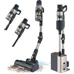 Cecotec Conga Rockstar 5500 Hurricane, Kabelloser Staubsauger mit Auto Entleerungsstation, 220AW, 90 Min Laufzeit, Flexibles Rohr, Anti-Verwicklungsbürste