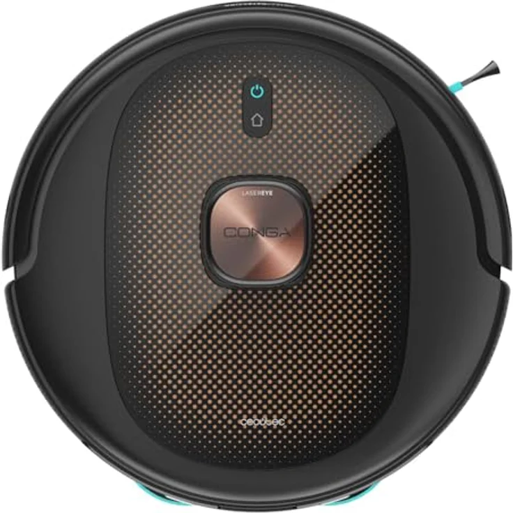Cecotec Saugroboter Conga 10090 AI Spin Revolution Ultra Power Home Lifestyle, 10.000 Pa, App, Lasernavigation, Automatikentleerung, Künstliche Intelligenz, umgeht Objekte, 240 Minuten Akkulaufzeit, rot – Bild 2