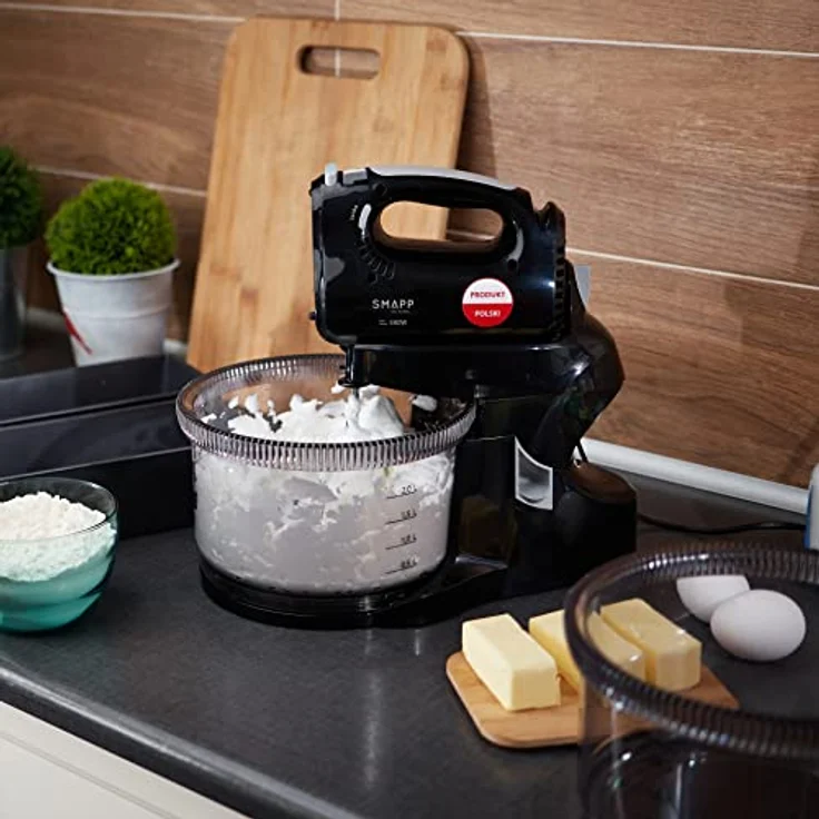 Smapp Handmixer Mixer mit Schüssel 451.88 2 Schüsseln schwarz Sicher einkaufen mit Lieferung nach Hause, Handmixer, Schwarz – Bild 4