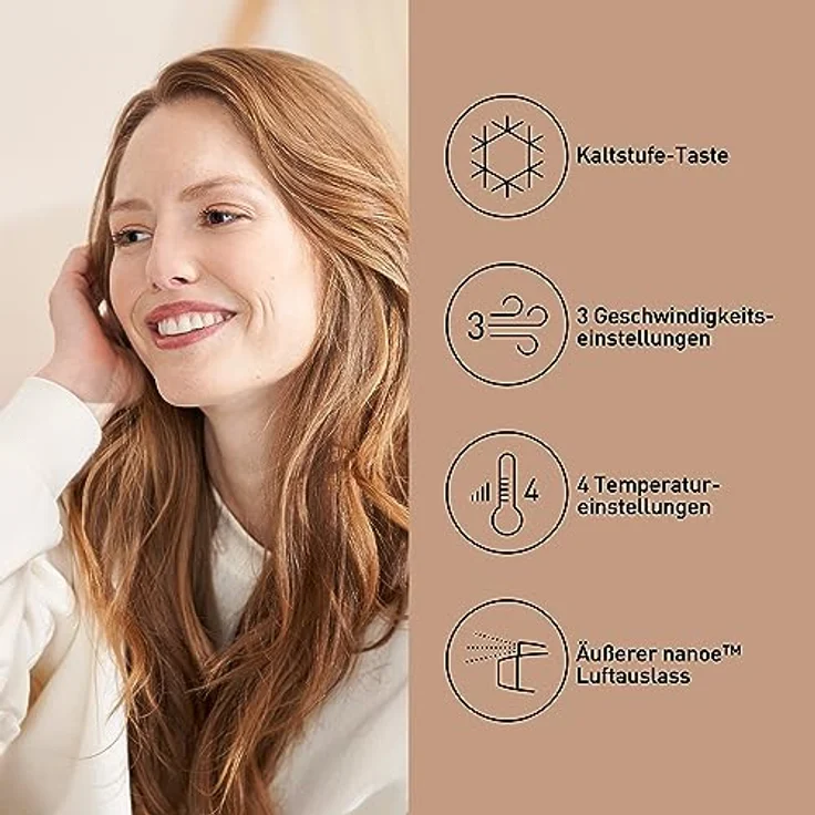 Panasonic Haartrockner EH-NA63CN825, 2000 W, nanoe-Technologie – Bild 5