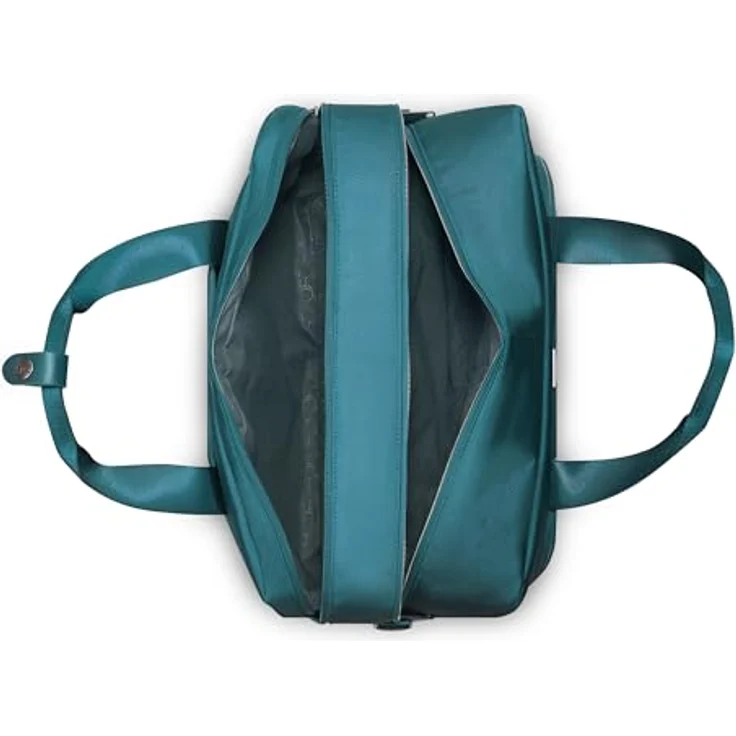Roncato City 3.0 Schultertasche Umhängetasche aus robustem Polyester, Petrol, mit verstellbarem Umhängeriemen und Reißverschlussfächern – Bild 5