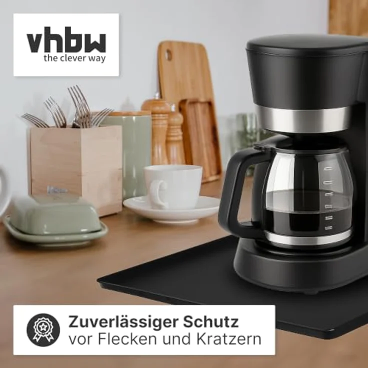 vhbw Antirutschmatte für Tchibo Küchenmaschinen, Gleitmatte 47 x 29 cm, schwarz – Bild 4