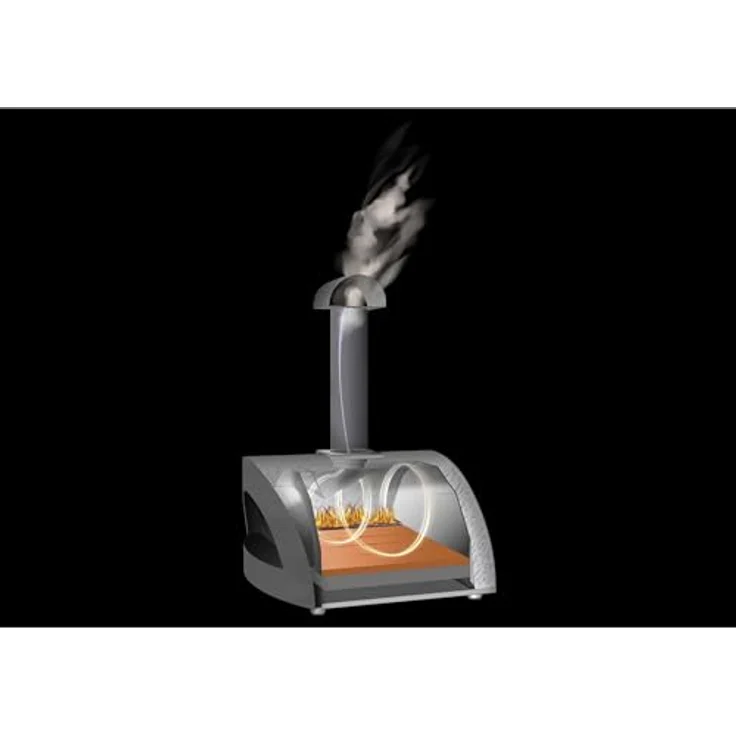 Alfa Forni Tragbarer Gas Pizzaofen MODERNO PORTABLE Schiefer Grau mit Heat Genius-Technologie, Made in Italy – Bild 8