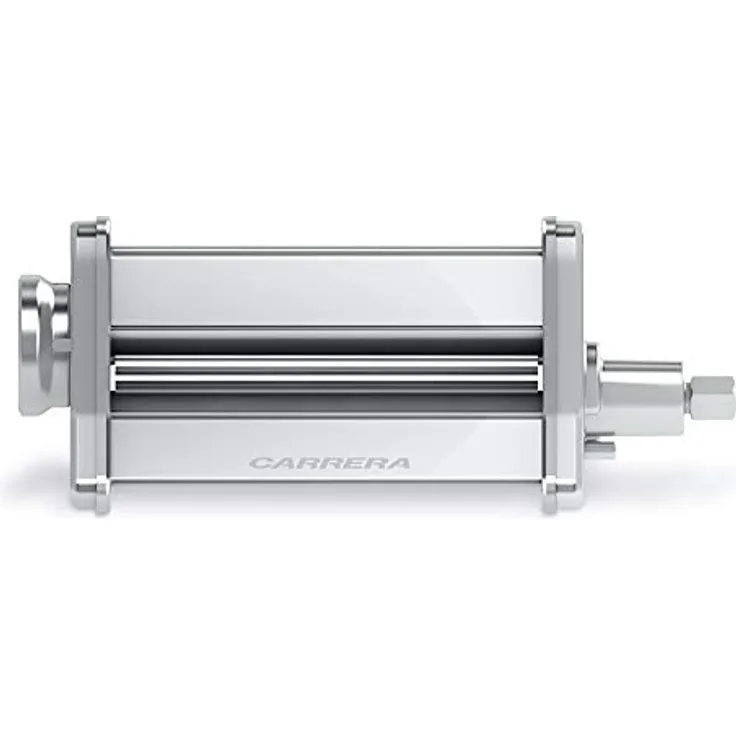 Hochwertiger CARRERA Teig-Roller, 140mm, 8 Stufen, Edelstahl, für CARRERA Küchenmaschine No 657