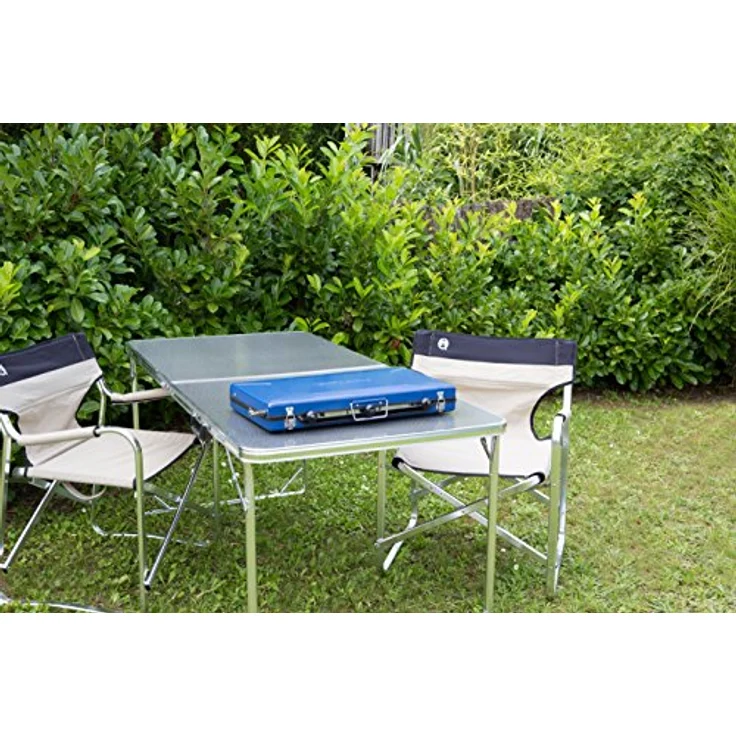 Campingaz Zweiflammkocher Camping Vario Fold, zum Kochen und Überbacken, klappbar, Art. 2000028967, blau – Bild 8