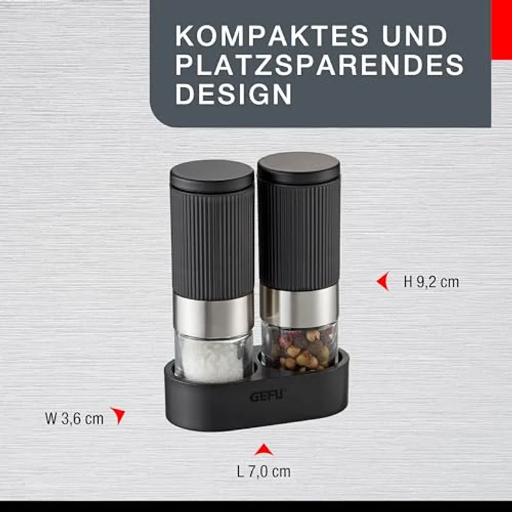 Gefu Salz- und Pfeffermühle TUSOME, 2 Stück – Bild 6