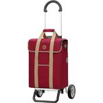 ANDERSEN Einkaufstrolley - Scala Shopper Plus Ipek Mi rot 39 L Einkaufswagen, isoliert, Kühltasche, Aluminium, klappbar, leicht, Räder abnehmbar