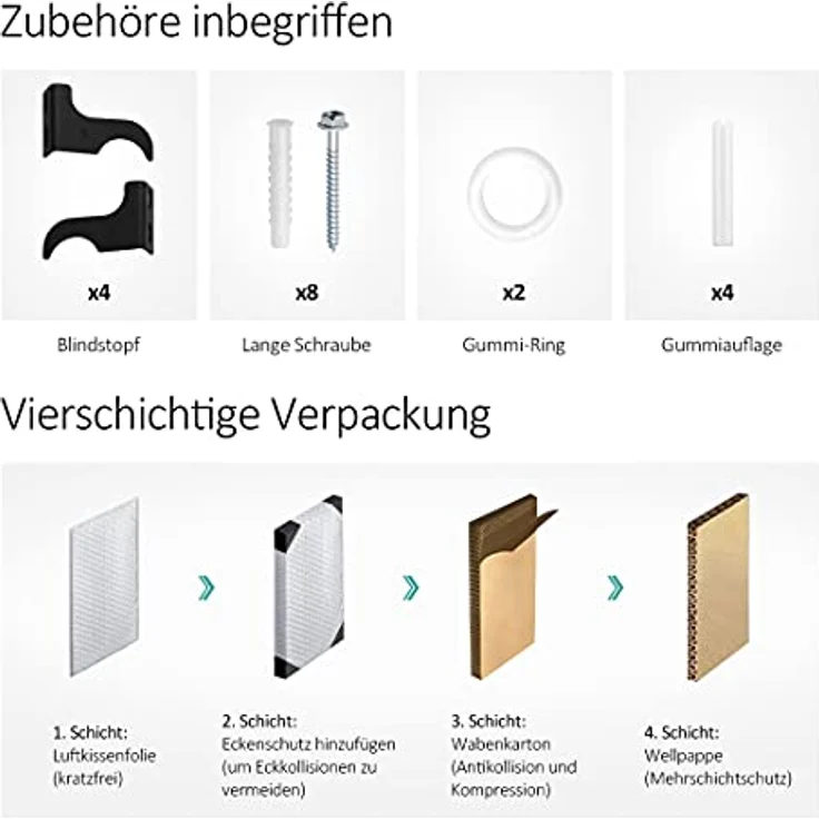 Emke Heizkörper, Flachheizkörper mit Zentralanschluss, Weiß 180x61cm 1265W Einlagig, Heizkörper, Weiss – Bild 6