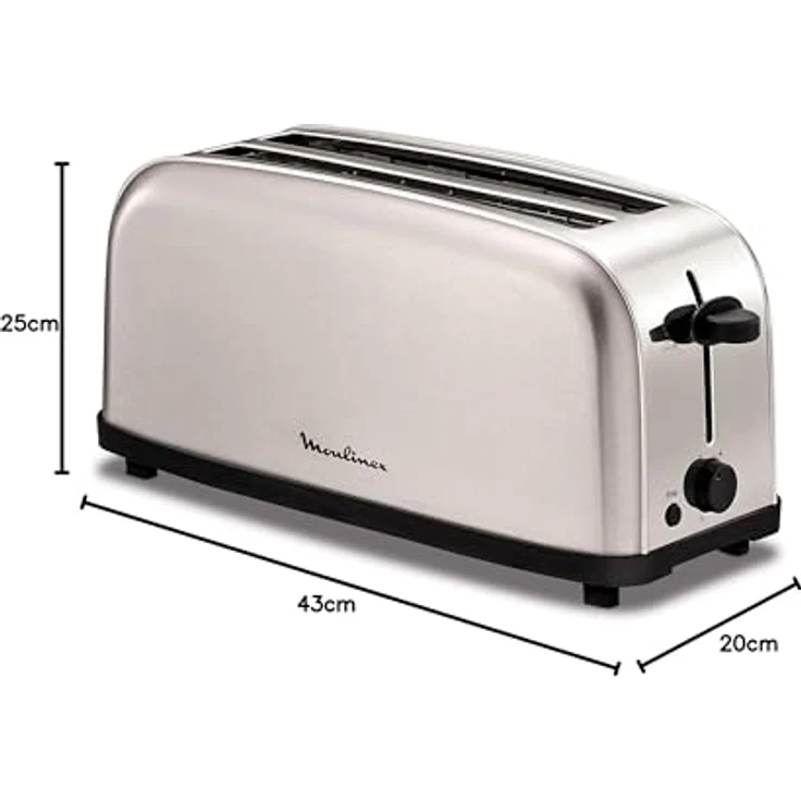Moulinex Classic 2 Reb ? Toaster, Leistung 1400 W, Edelstahl, Grau – Bild 9