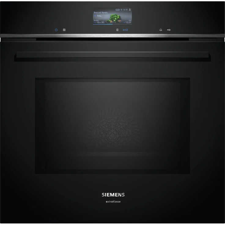 Siemens iQ700 HM776GNB1F Einbaubackofen groß mit AutoClean Mikrowelle, 67 l, 800 W, 30-300 °C (inkl. Lieferung zum Aufstellungsort)