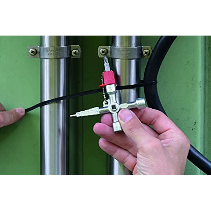Contorion Verlängerung Schaltschrankschlüssel 820 M03, 13 Funktionen mit Bitadapter, Zink-Druckguss – Bild 2