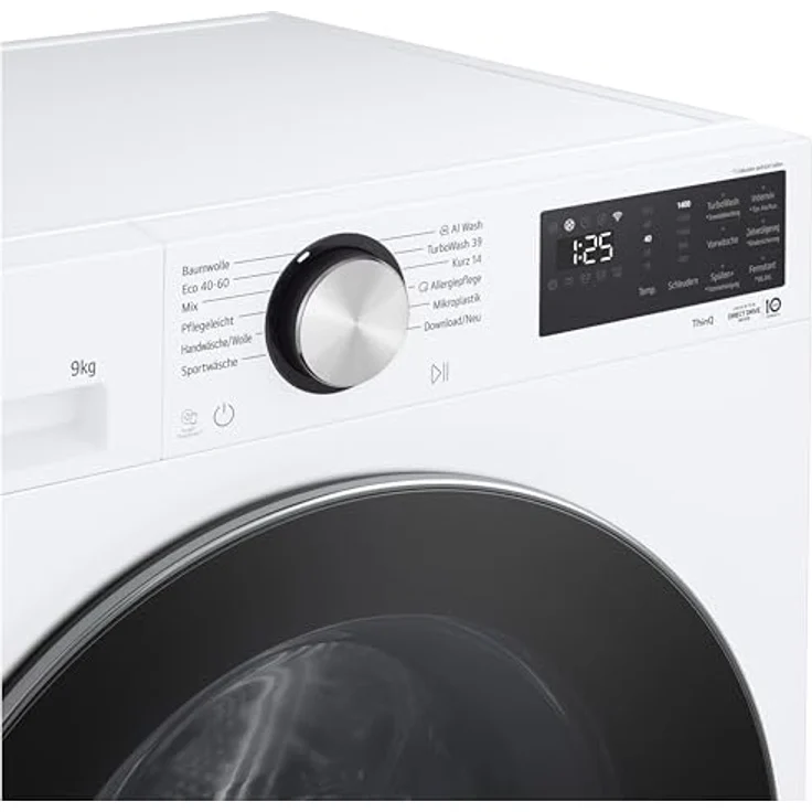 LG F4WX7092W Waschmaschine 9kg mit AquaLock, Steam Funktion und ThinQ TurboWash in Weiß – Bild 4