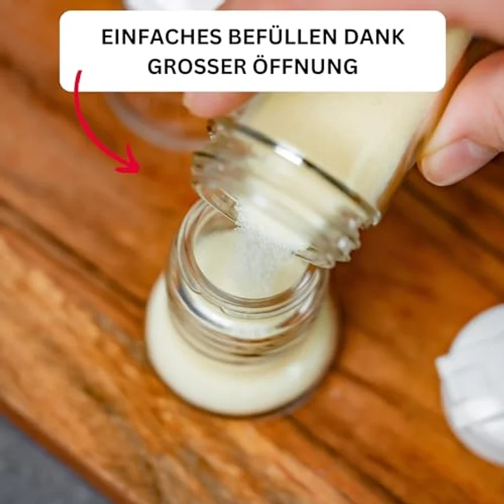 Westmark Salz- und Pfefferstreuer-Set mit Klappdeckel, 2-tlg., Fassungsvermögen je 40 ml, Glas-Kunststoff, Paris-Snap, Transparent-Weiß, 63052270 – Bild 5