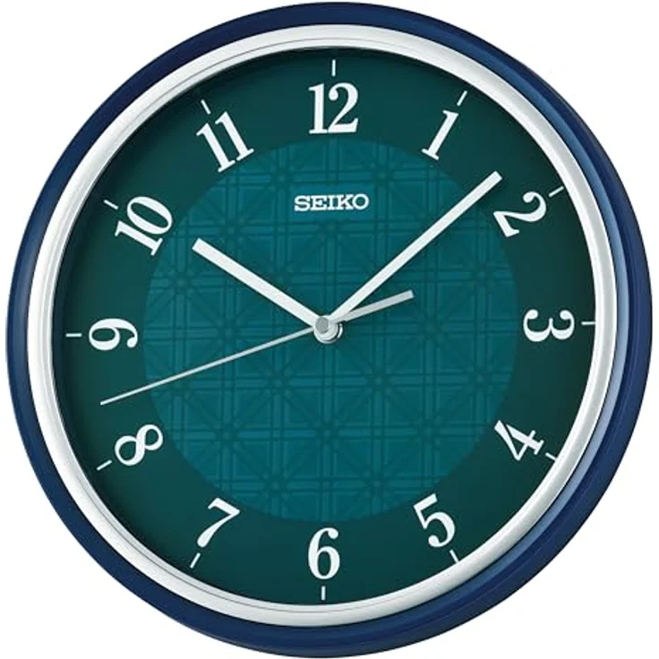 Seiko Clocks Wanduhr QHA016L, Kunststoffgehäuse, Ø27.5 x 4.7 cm, klassisches Design – Bild 1