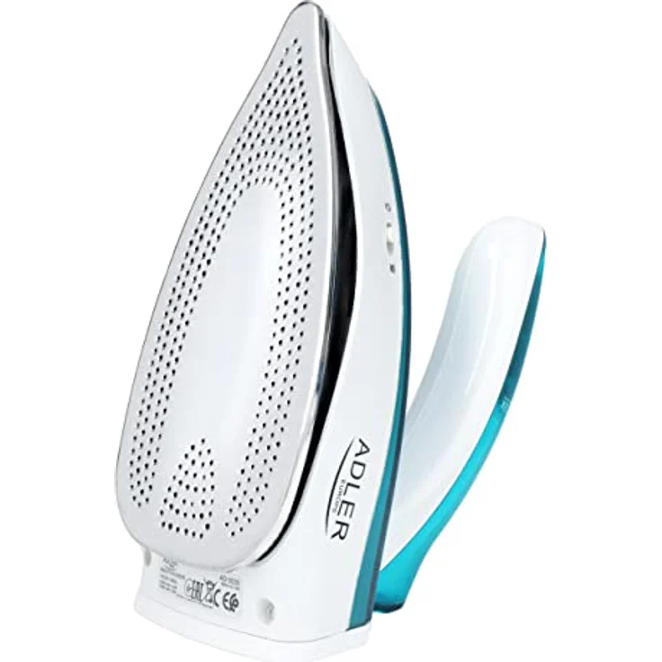 ADLER EUROPE Reisebügeleisen Mini 1700W, Kompakt mit klappbarem Griff, 70g Dampfstoss, Edelstahlsohle, 60ml Wassertank, 1,94 m Kabel – Bild 2