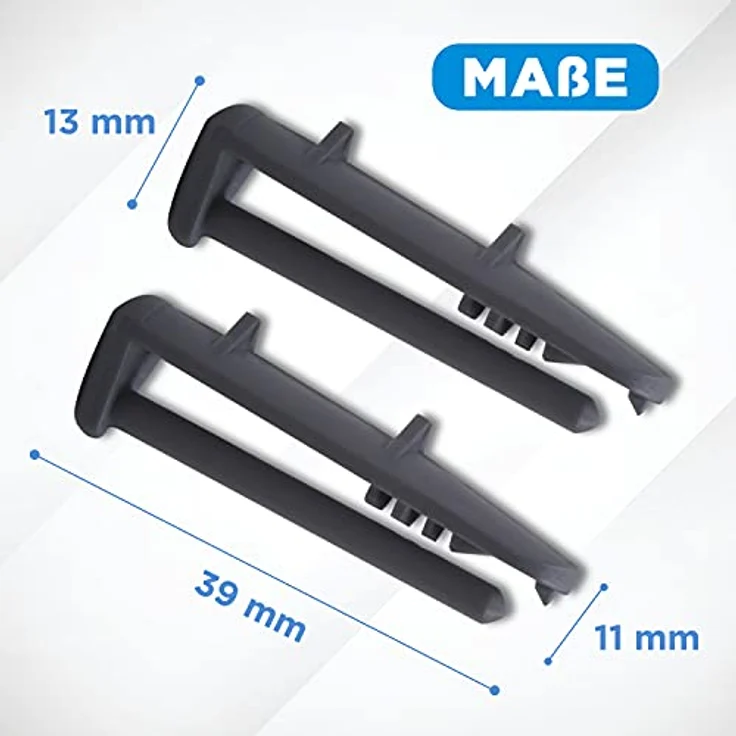 VIOKS Laufschienenanschlag für Geschirrspüler, 2er Set Abdeckkappe und Stopper, kompatibel mit Beko 1880580400, robust und langlebig – Bild 3