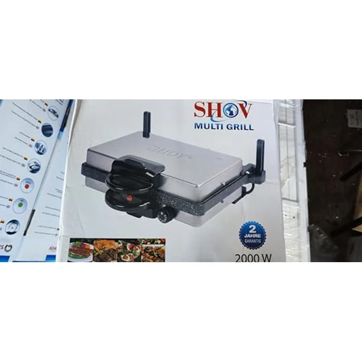 SHOV Multigrill Tandur mit Granitbeschichtung, Elektrogrill und Toaster - Preisvergleich – Bild 2