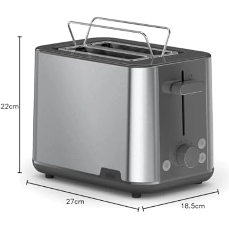 Braun Toaster HT1510GY, 900 W - Grau, Abbruchfunktion, Auftaufunktion, Aufwärmfunktion – Bild 7