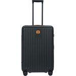Bric's Hartschalen-Trolley Erweiterbar, Kollektion Capri, Mittelgroßer Koffer mit 4 Rollen, Leicht und Widerstandsfähig, USB-Anschluss, Integriertes TSA-Schloss, Maße: 48x69x28/32, Schwarz