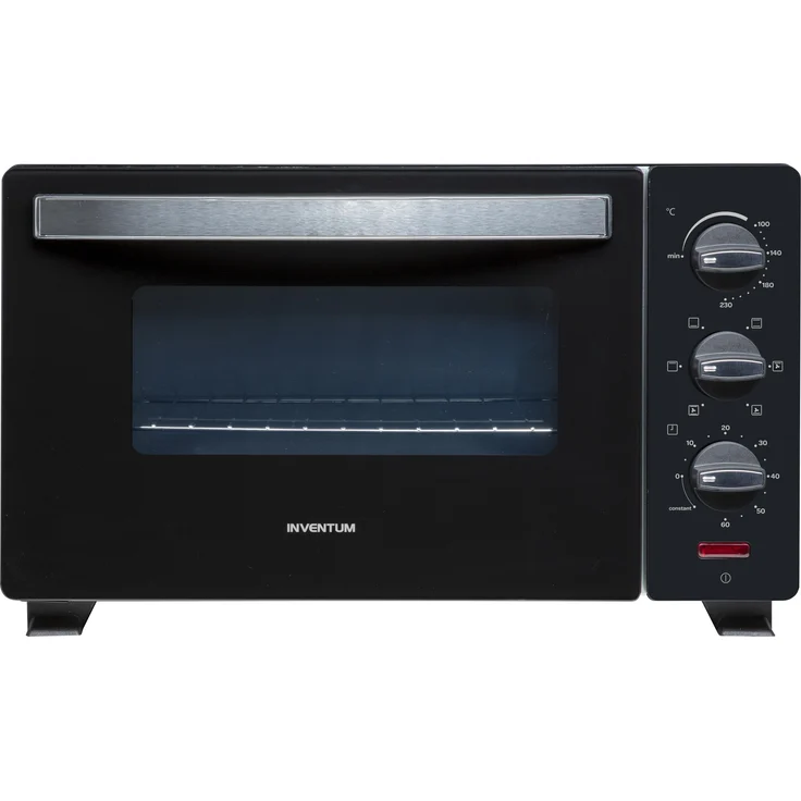 Inventum OV207B, Kleinbackofen, Schwarz, Silber
