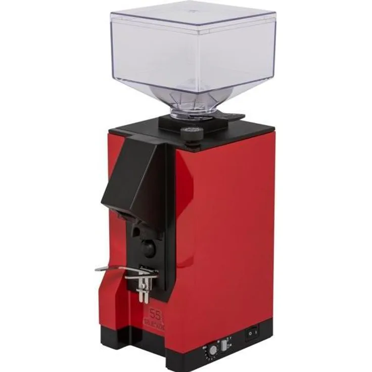 Eureka Mignon SILENZIO 55 Kaffeemühle, Silent-Technologie, mikrometrische Mahlgradeinstellung, rot