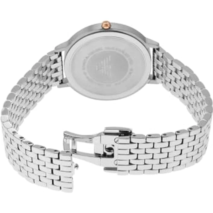 Emporio Armani Damenuhr AR80023, 32mm Gehäuse, 2-Zeiger-Werk Edelstahl silberfarben – Bild 5