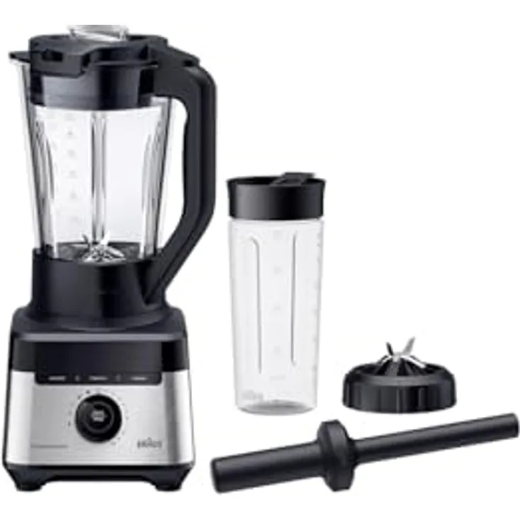 Braun Standmixer PowerBlend 7 JB7551BK, 1,7L Glaskrug, 1400W, Schwarz