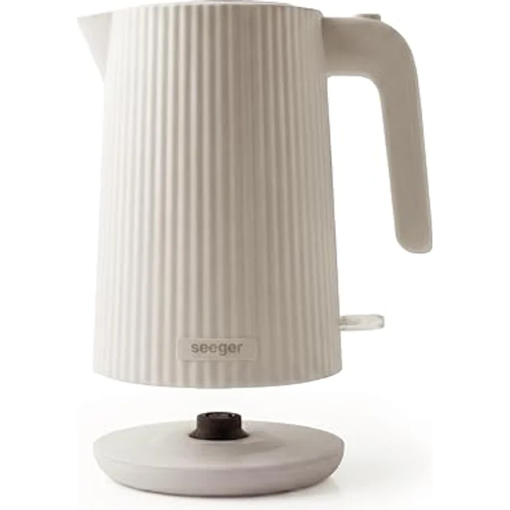 Seeger Wasserkocher 1,7L, Elegantes Rippendesign mit sicherer Anwendung und BPA-freien Materialien – Bild 3